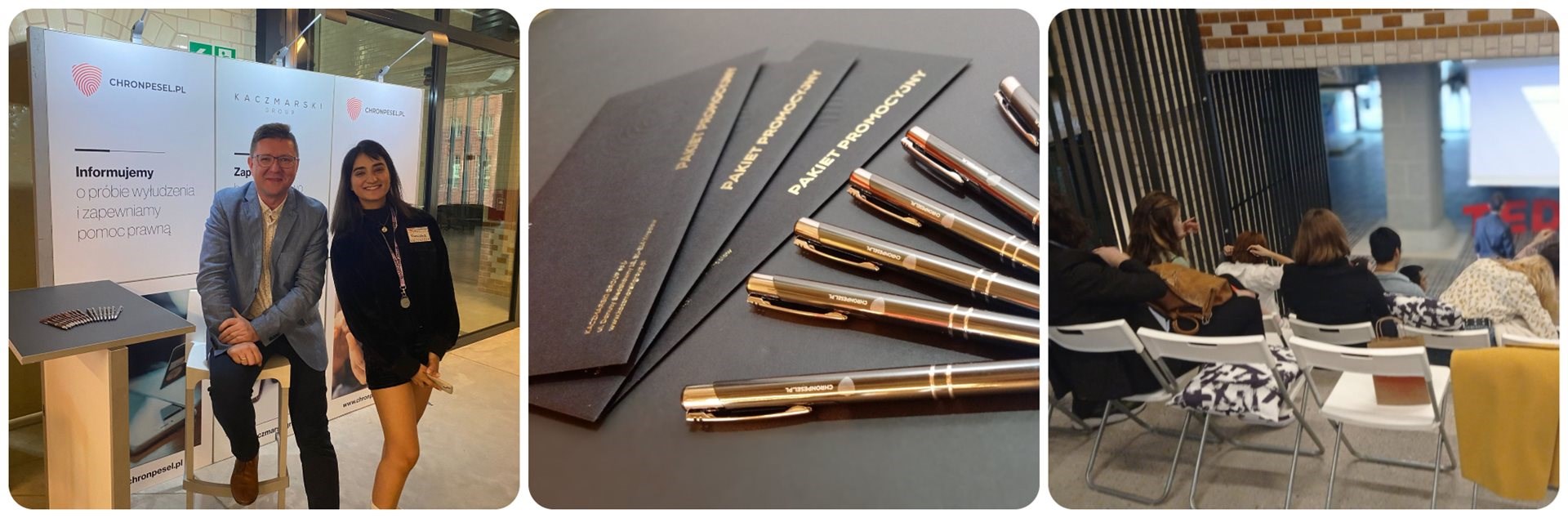 Zestawienie trzech zdjęć z wydarzenia.